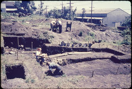 View of excavation