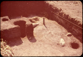 View, looking east, of post hole no. 3