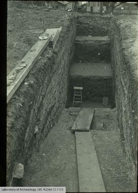 View from south and looking north of trench 1