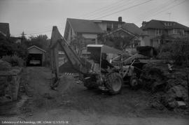 Backhoe working