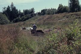 Site view with trench