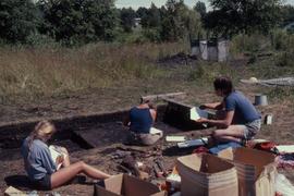 Deanne, Ruth, and Boris taking notes