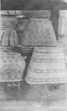 Baskets of various sizes and patterns