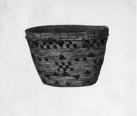 Basket with triangle and square pattern