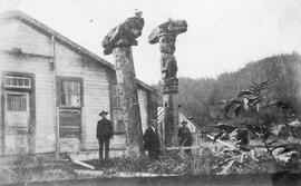 Two Totem poles