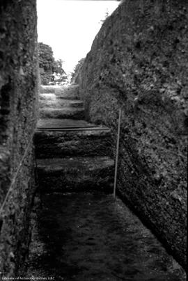 View to NE, trench I S face, west end