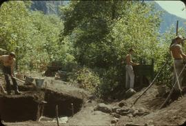 Miliken site - view along top of 59 trench to south