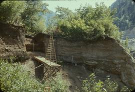 Gravel removal ramp - view from below (from NW)