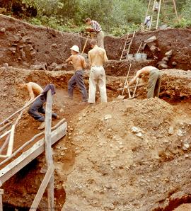 View SE showing ramp and excavation