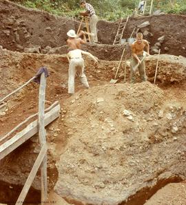 View SE showing excavation and ramp