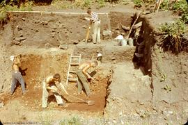 View east showing excavation