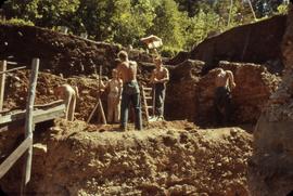 View from below to SE of excavation