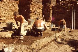 View, to SE, of excavation - close-up