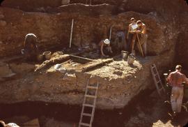 View, to SE, of excavation