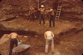 View, to SE, of excavation