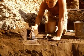 R. Cox excavating a G point