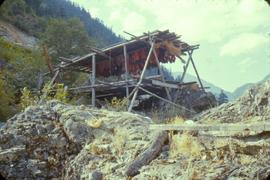 Fishrack on CPR side of river, opp. DjRi 3