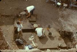 View, to West, from above, work on G horizon