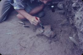 J. Sendey and artifact in situ